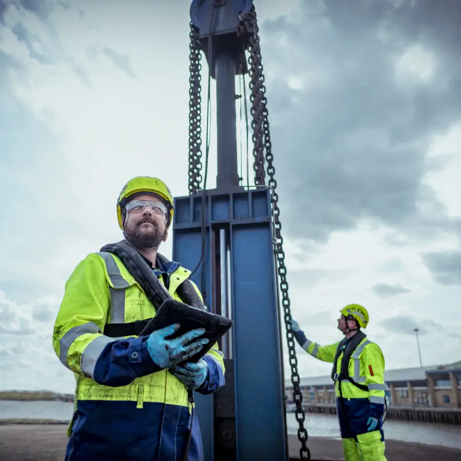 Hickman Engineering workers on site