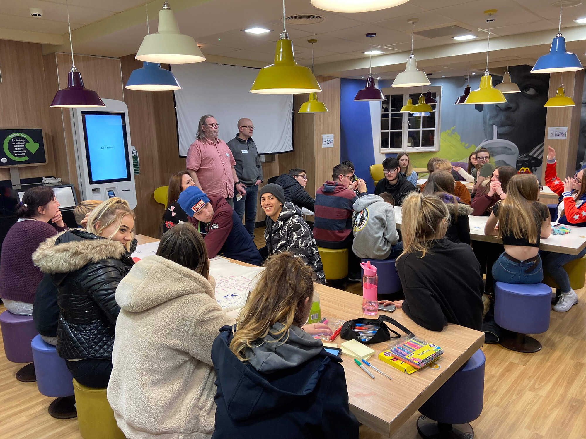 Many people at a Horizon Youth Zone Meeting