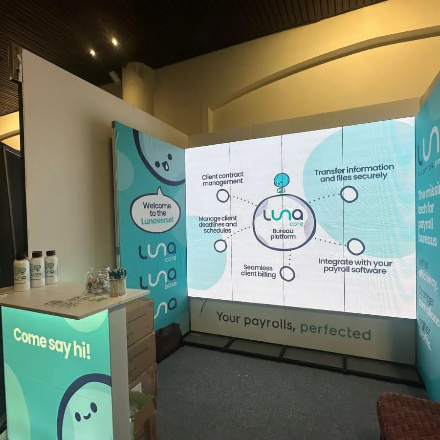 Luna Software exhibition on display