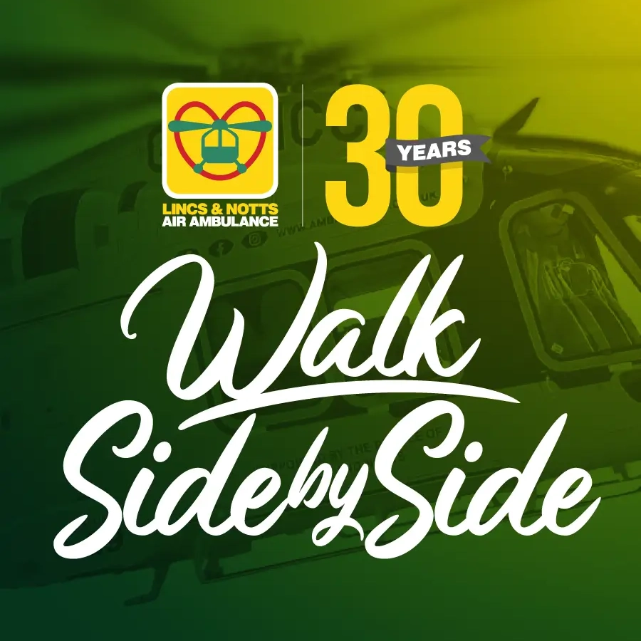 Lincs & Notts Air Ambulance 30 year celebration social post