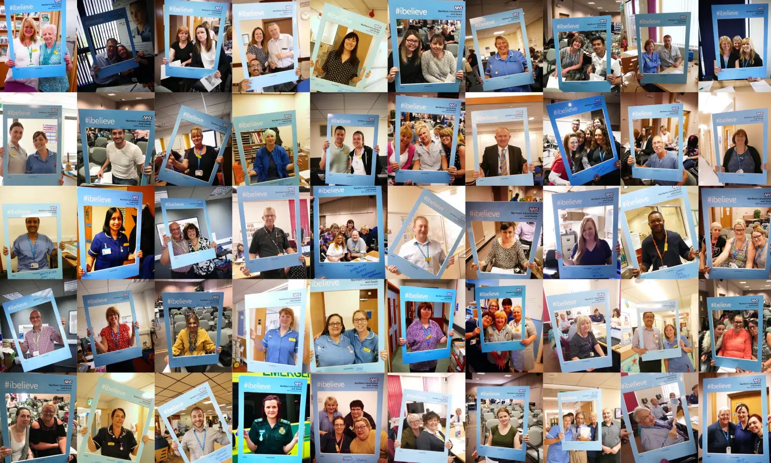 NLaG NHS Trust picture collage of many people