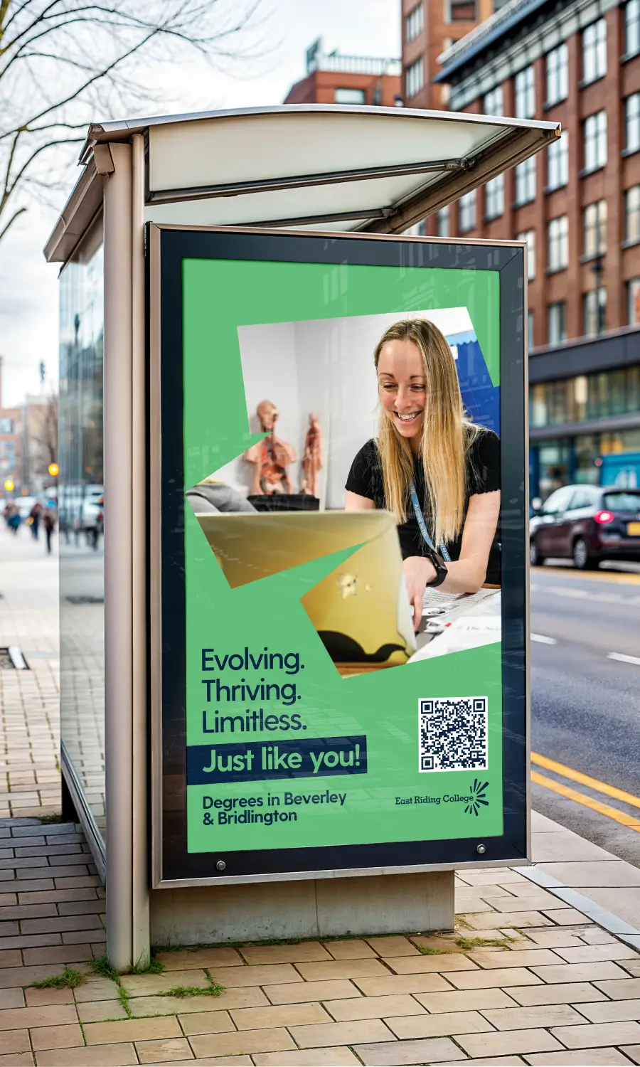 TECP Bus stop signage on display