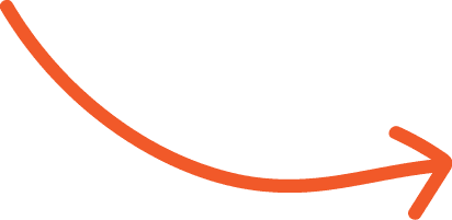 Hand drawn arrow icon in Sourcefour Orange