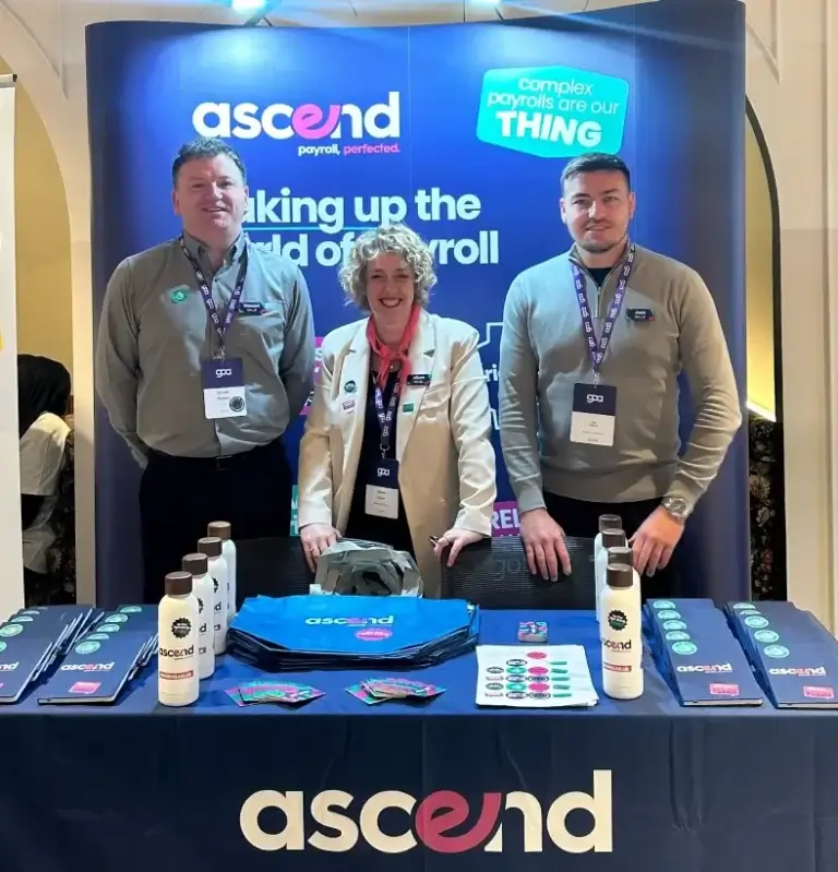 Ascend payroll employees at the Ascend exhibition