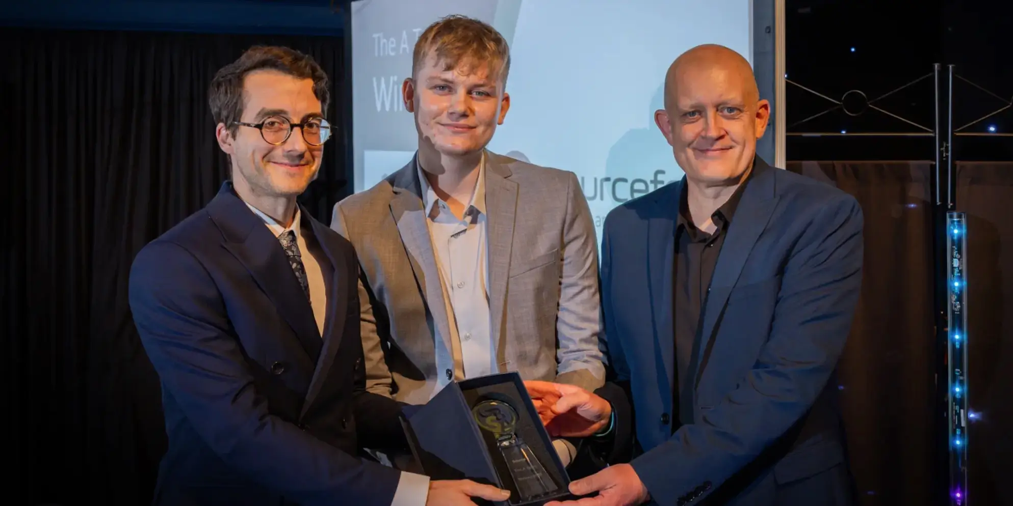 Robert Pritchard, and Paul Tofton at the E-Factor Great Big Small Business Awards