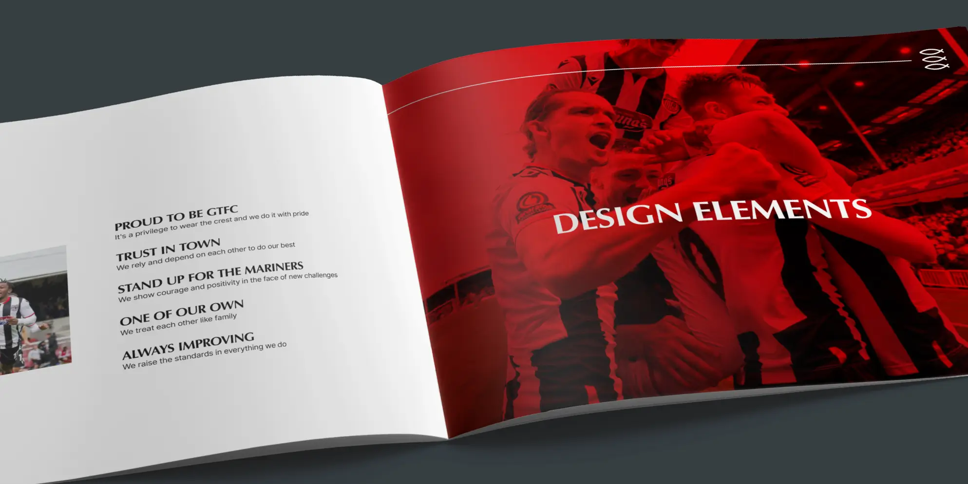 Various examples of brand guidelines produced by Sourcefour