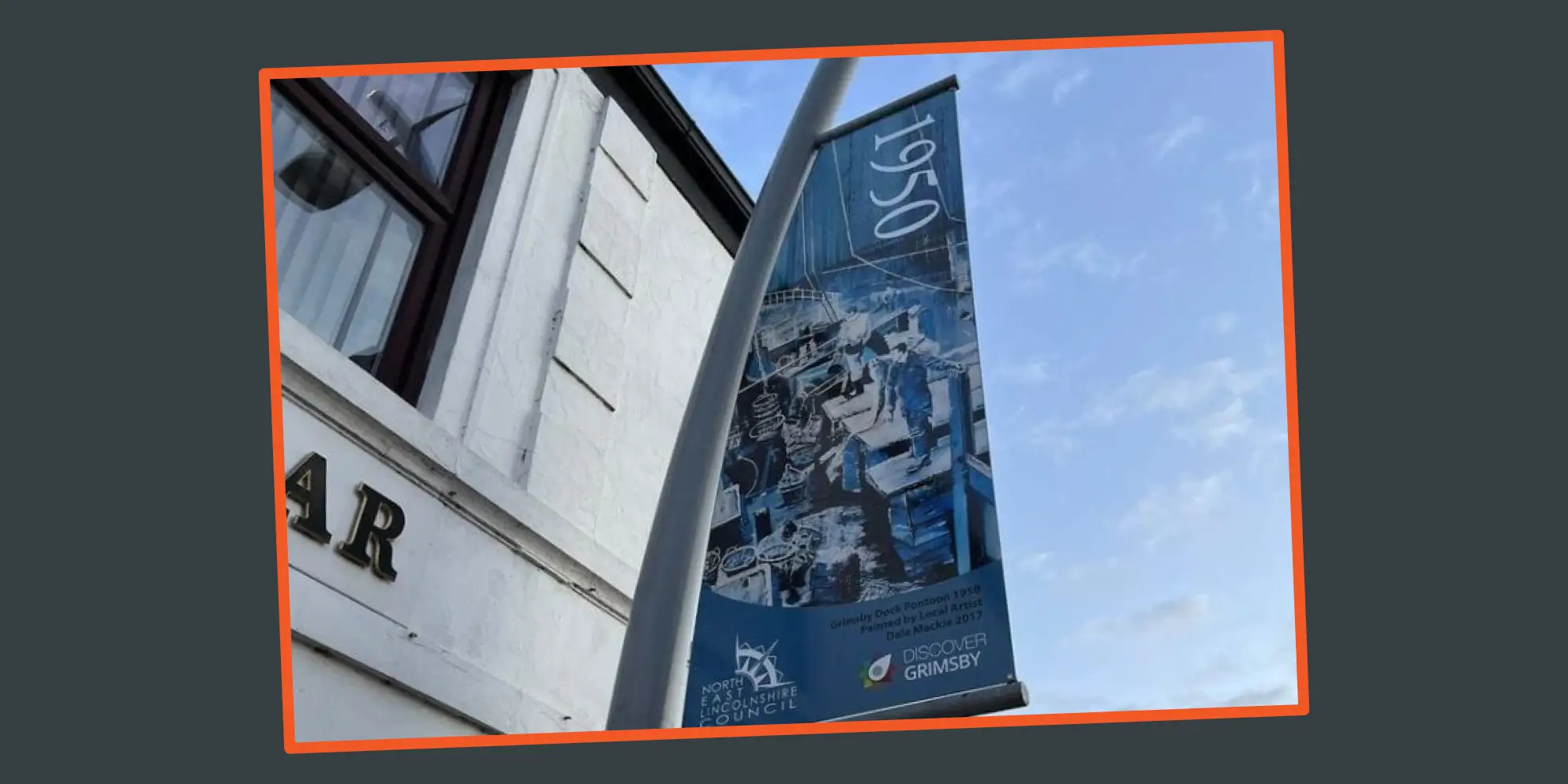 The 1950s banner on Freeman Street (Image: North East Lincolnshire Council)
