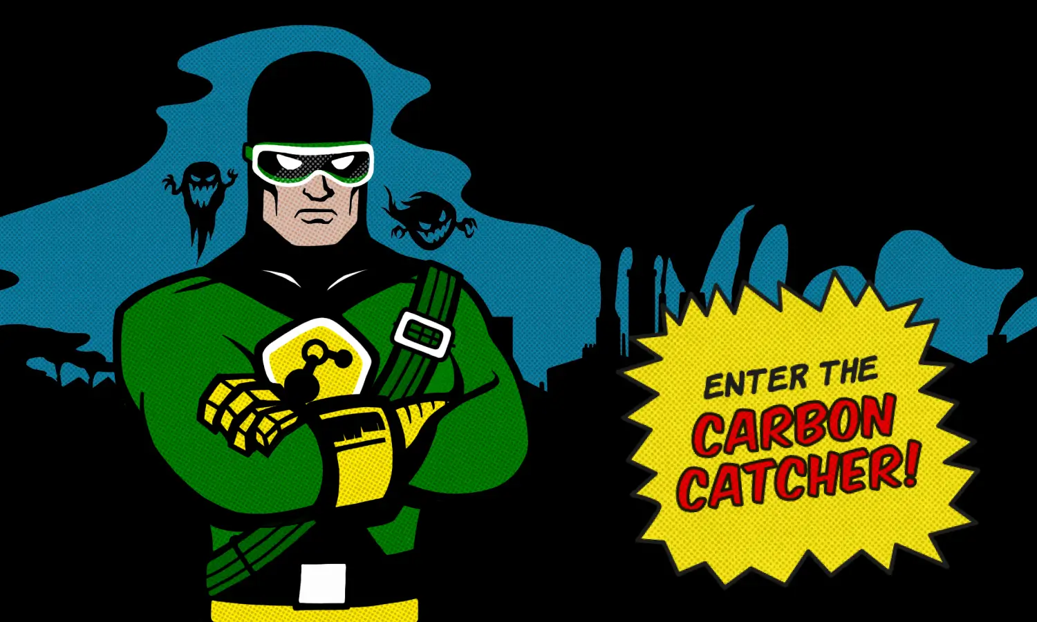 Carbon Catcher Comic design