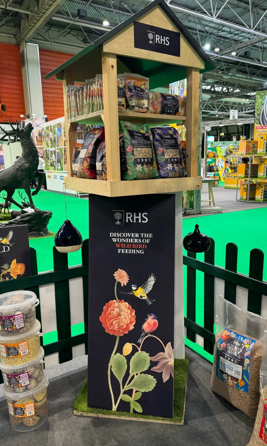 RHS Products on a product stand