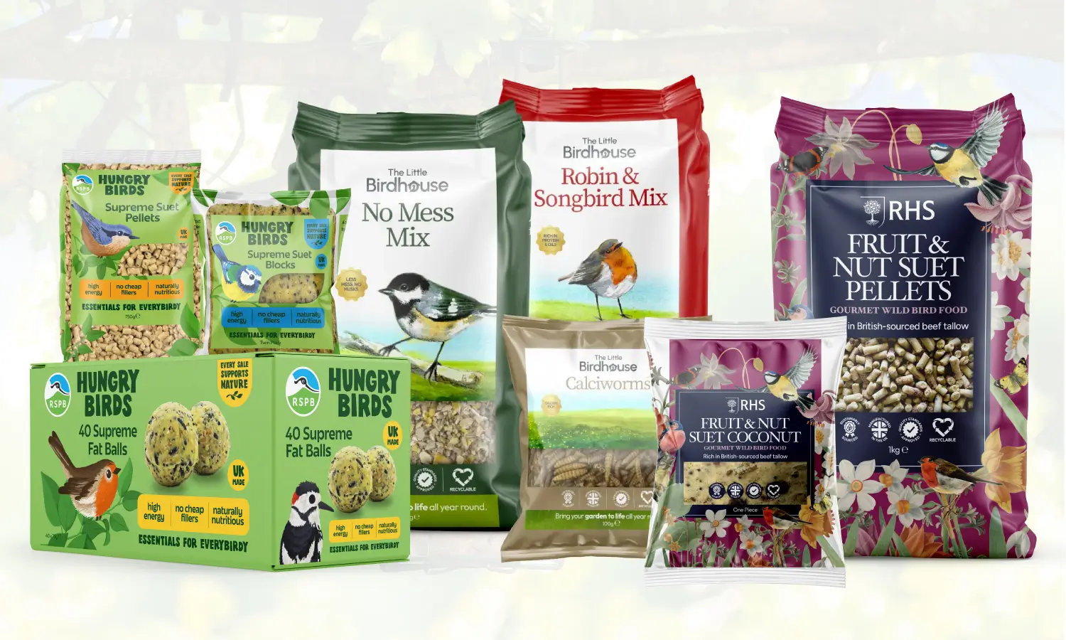 Harvest Bird seed packaging